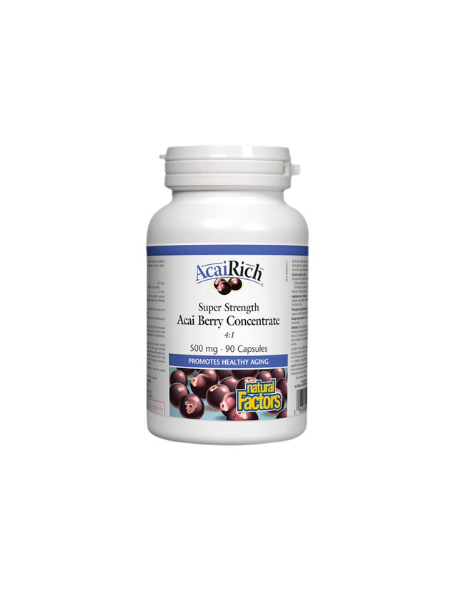 Acai Berry Concentrate 4:1 500 mg - 90 capsules - Nutra Best Europe