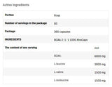 BCAA 2:1:1 1000 XtraCaps - 360 kapszula