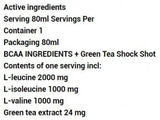 BCAA Shock + zöld tea - 80 ml