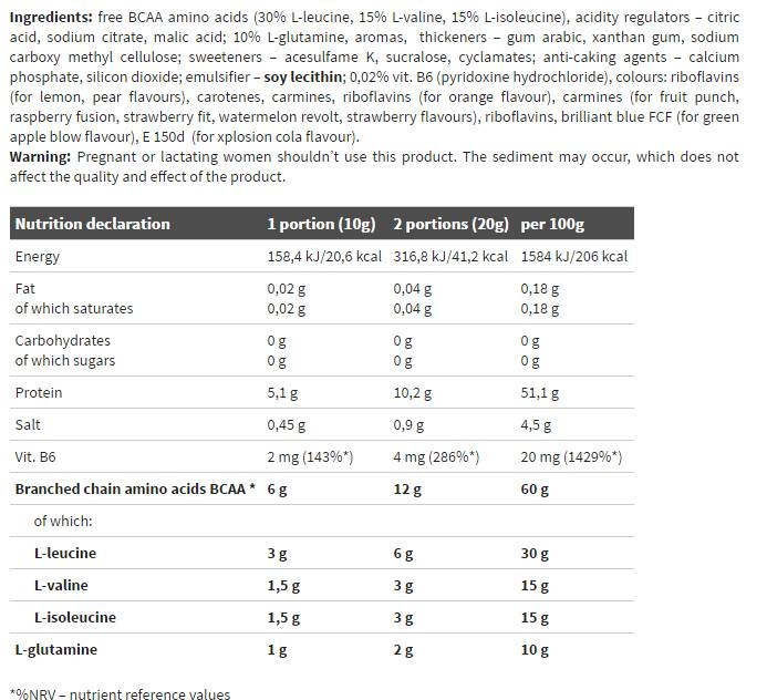 BCAA XPLODE - 280 gramm