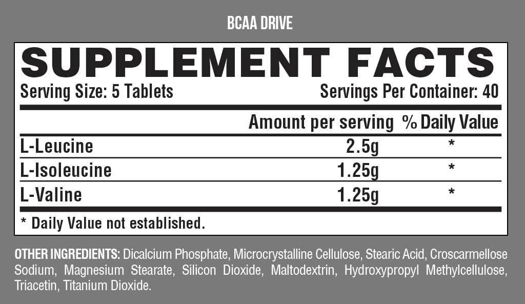 BCAA Drive - 200 Tablets - Nutra Best Europe