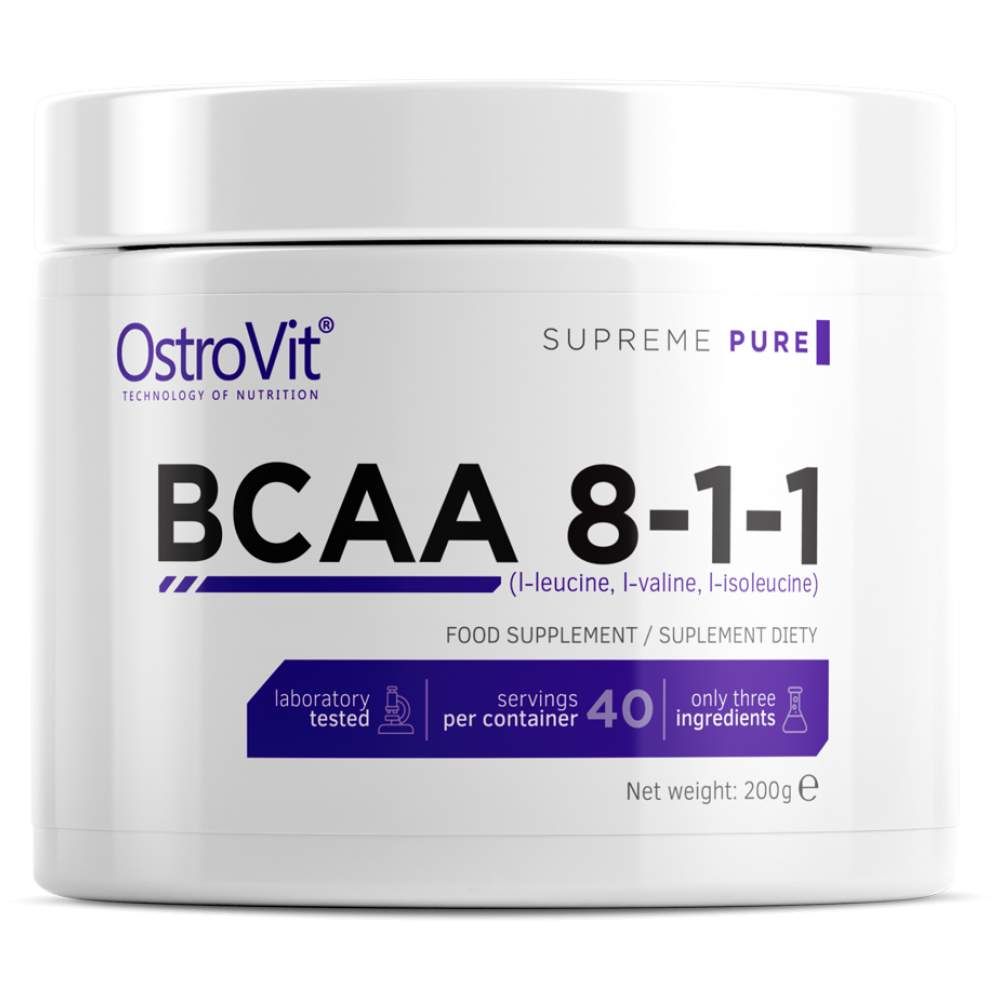 BCAA 8:1:1 Powder - 200 grams - Nutra Best Europe