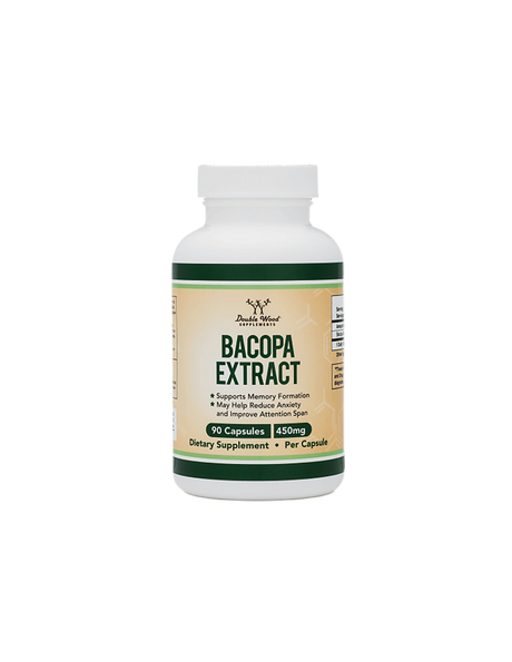 Bacopa extract/ Bacopa monieri, 450 mg, 90 Double Wood capsules - Nutra Best Europe