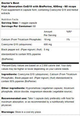 BEST CoQ10 Bioperine-nel 600 mg - 60 kapszula