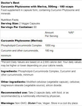 BEST Curcumin Phytosome 500 mg/Merivával - 180 kapszula