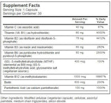 LEGJOBB Teljesen aktív B Complex | Quatrefolic®-al - 30 kapszula