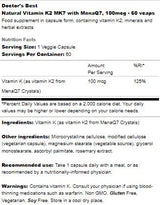 BEST Natural K2 vitamin MK-7 100 mcg - 60 kapszula