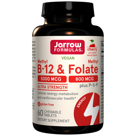 Methyl B-12 5000 mcg & Methyl Folate 800 mcg - 60 Sublingual Tablets - Nutra Best Europe