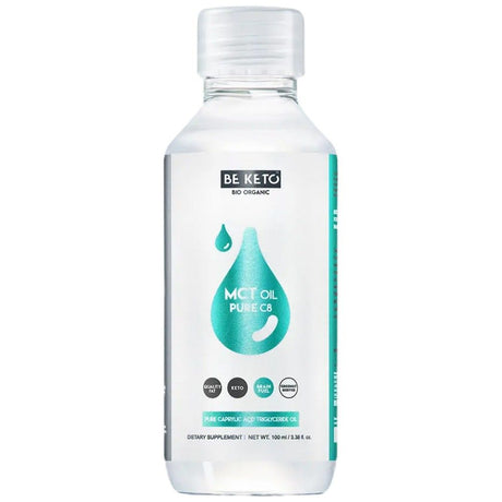 MCT Oil 100% Liquid C8 - 100 ml - Nutra Best Europe