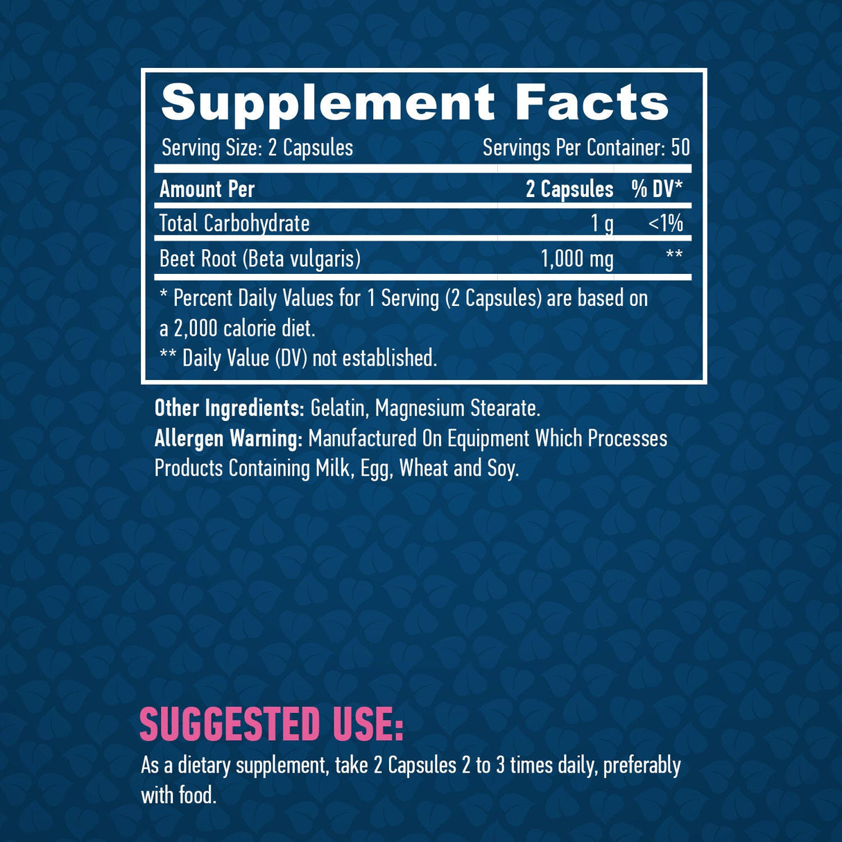Cukorrépa gyökér /Beta Vulgaris/ 500mg/100 Kapsz