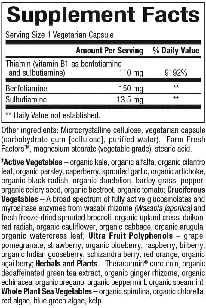 Benfotiamin 150 mg | BioCoenzymated™ - 30 kapszula
