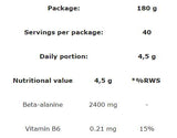 Béta-alanin por | Workout Booster - 180 gramm