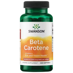 Beta-Carotene 25,000 IU - 300 Gel capsules - Nutra Best Europe