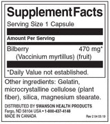 Fekete áfonya gyümölcs 470 mg - 100 kapszula