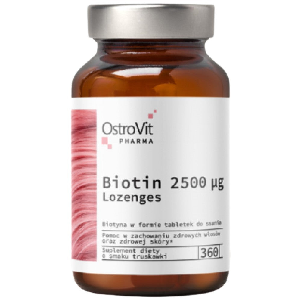 Biotin 2500 mcg | Pasztillák 360 Nyelv alatti tabletta