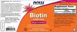 Biotin 5000 mcg - 60 kapszula