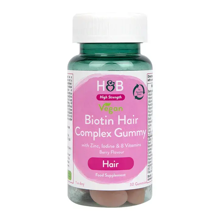 Biotin Hajkomplex 30 vegán zselé HOLLAND & BARRETT