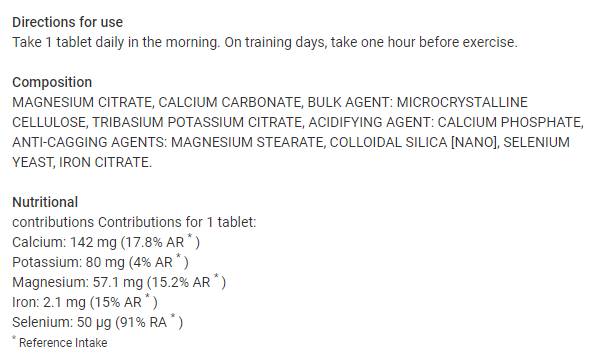 Myo Cramp | Special Cramp Formula - 30 Tablets - Nutra Best Europe