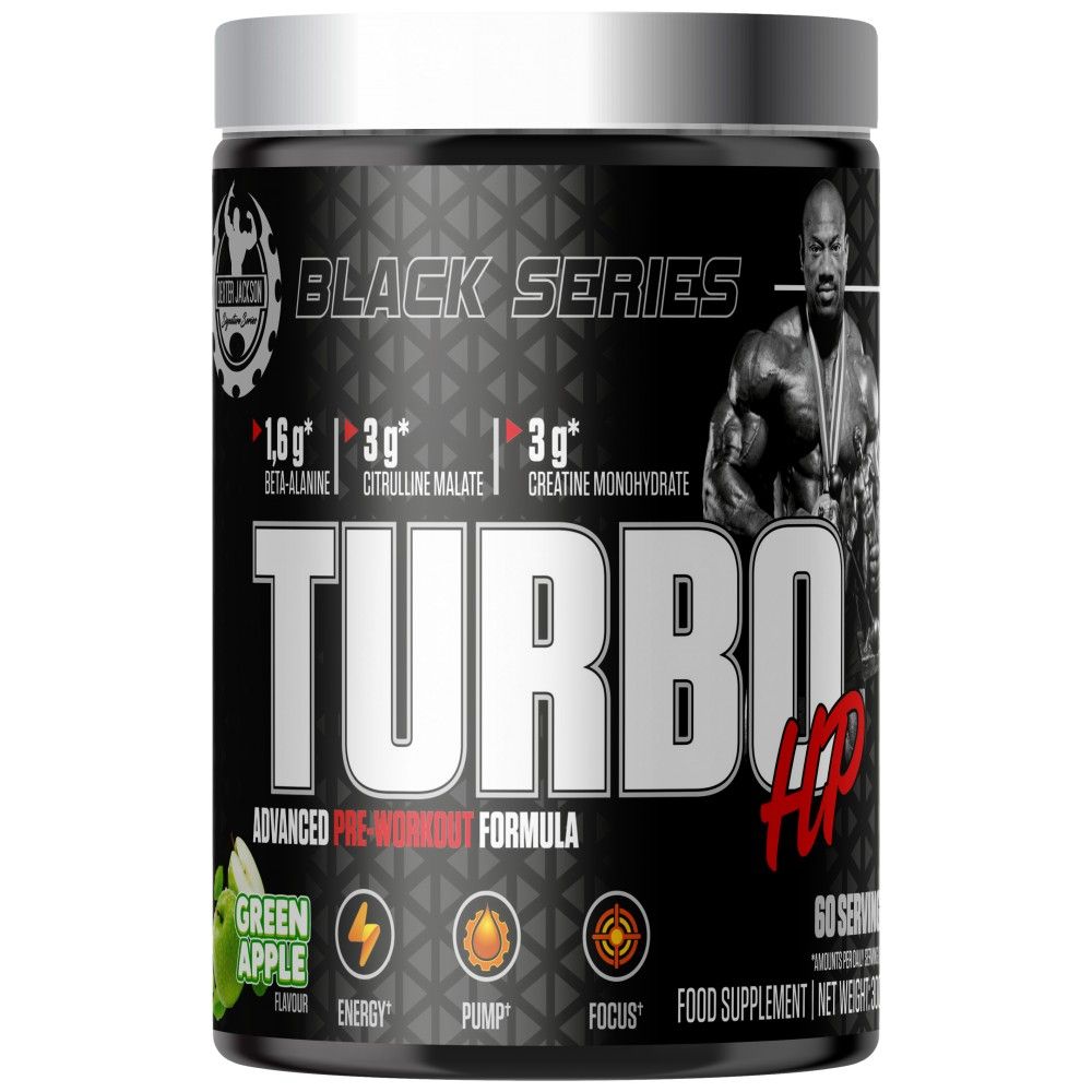 Fekete sorozat | Turbo HP Advanced Pre-Workout Formula - 300 gramm