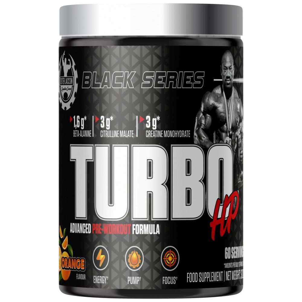 Fekete sorozat | Turbo HP Advanced Pre-Workout Formula - 300 gramm