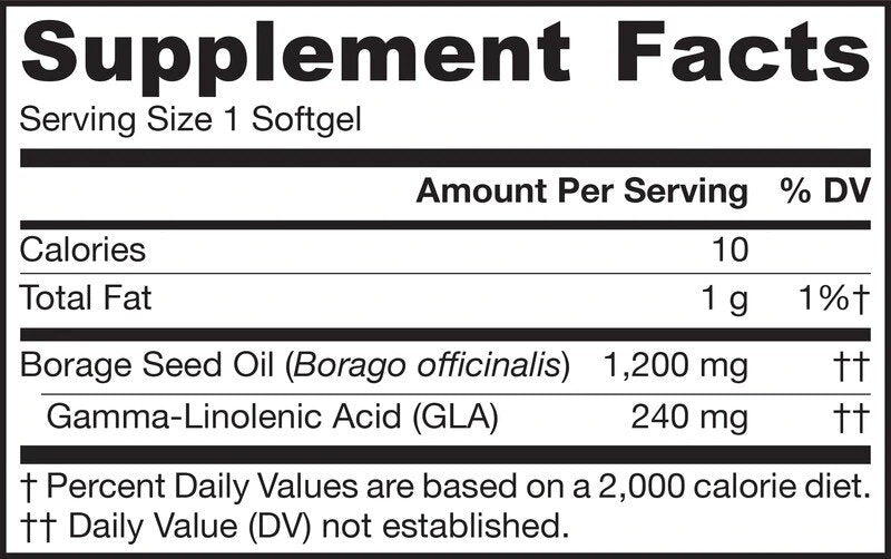 Borágó (GLA) 1200 mg - 120 gél kapszula