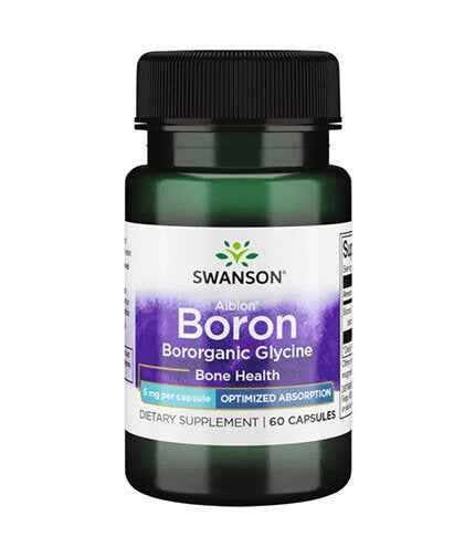Bór az Albion Boroganic Glycine-től 6 mg - 60 kapszula