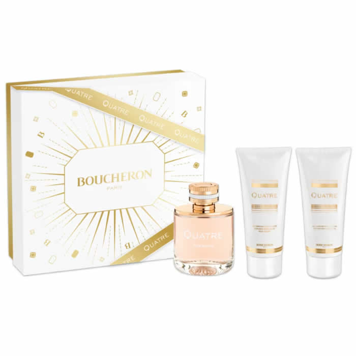 <tc>BOUCHERON</tc> Quatre Iconic női parfüm 100 ml + BL 100 ml + SG 100 ml