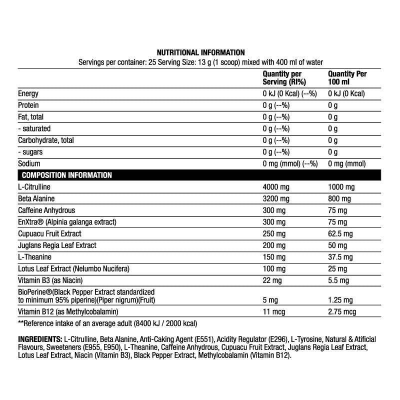Bring the Chaos V2 | Extreme Pre-Workout - 325 gramm