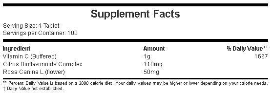 Pufferolt C-vitamin 1000 mg/100 Tab