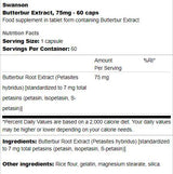Butterbur Extract 75 mg 60 kapszula