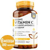 C-vitamin 1000 mg bioflavonoidokkal és csipkebogyóval 180 <tc>Nutravita</tc> tabletták