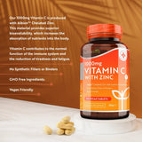 C-vitamin 1000 mg cinkkel (Albion® Zinc) 15 mg 210 tabletta <tc>Nutravita</tc>