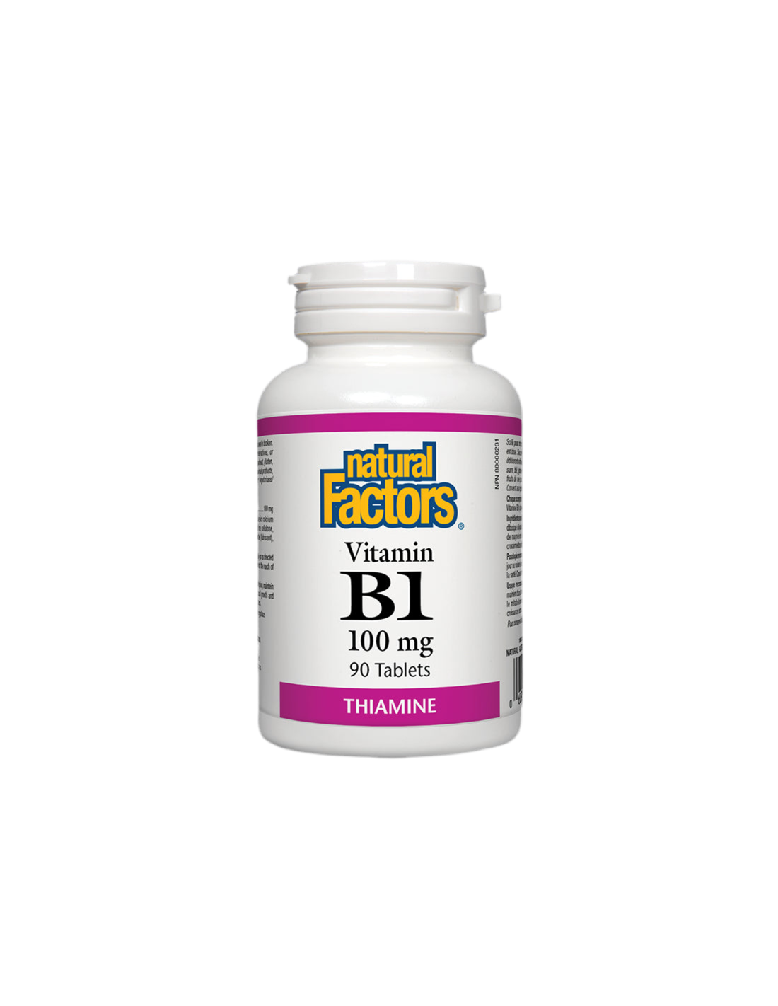 Vitamin B1 100 mg - 90 Tablets - Nutra Best Europe