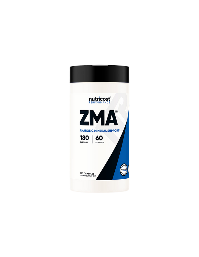 Zinc, magnesium and vitamin B6 - ZMA, 180 capsules Nutricost - Nutra Best Europe
