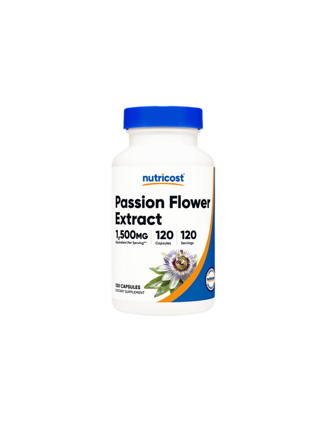 Stress and tension - Passiflora (Passion Flower Extract), 375 mg x 120 capsules Nutricost - Nutra Best Europe