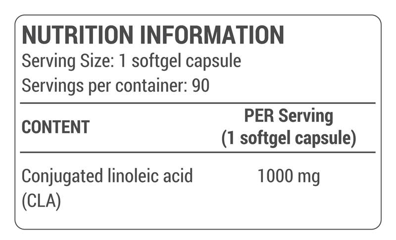 CLA 1000 mg - 90 lágyzselé