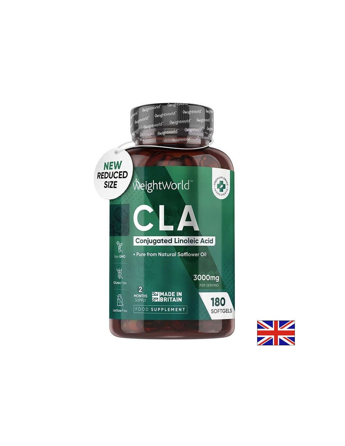 CLA - Konjugált linolsav, 3000 mg x 180 Softgels Weight World