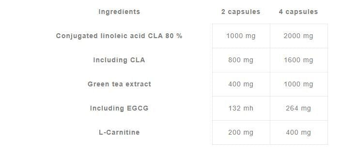 CLA és zöld tea, valamint L-karnitin 60 kapszula <tc>Olimp</tc>