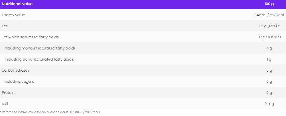 Coconut Oil Extra Virgin - 400 грама - Nutra Best Europe