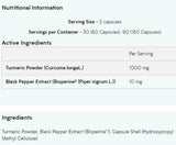 Turmeric & Bioperine - 60 capsules - Nutra Best Europe