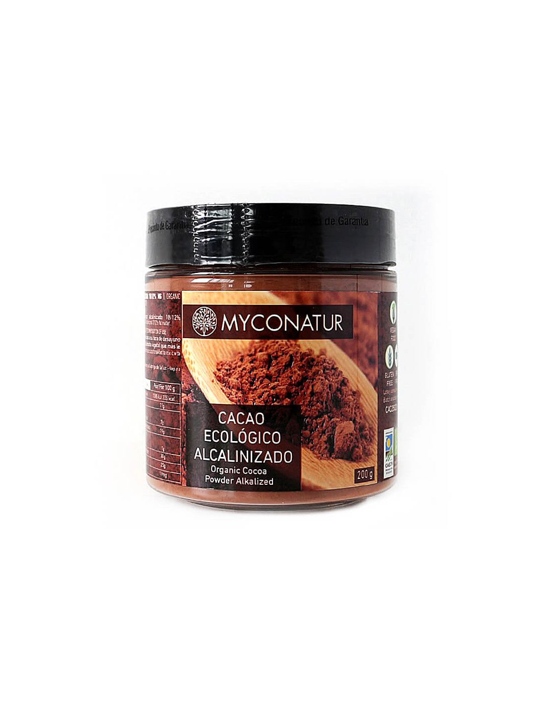 Kakaó lúgosított, Bio - Bio lúgosított kakaópor, 200 g <tc>Myconatur</tc>