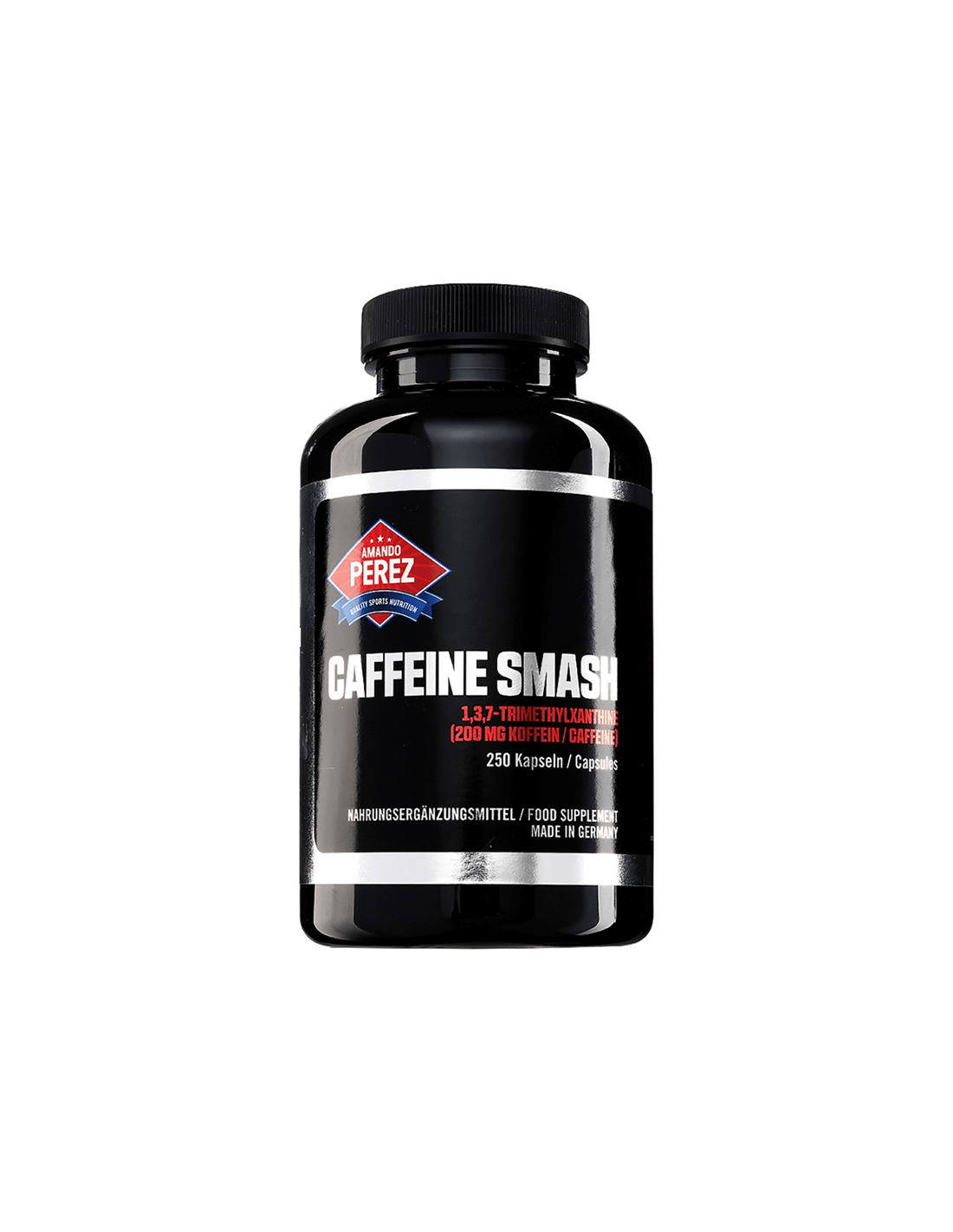 Caffeine Smash (1,3,7-Trimetilxantin)/Koffein, 200 mg, 250 kapszula <tc>Vitabay</tc>