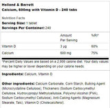 Kalcium 600 mg + D-vitamin - 60 tabletta