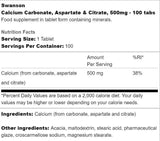 Calcium Complex 500 mg | Karbonát, aszpartát és citrát 100 tabletta
