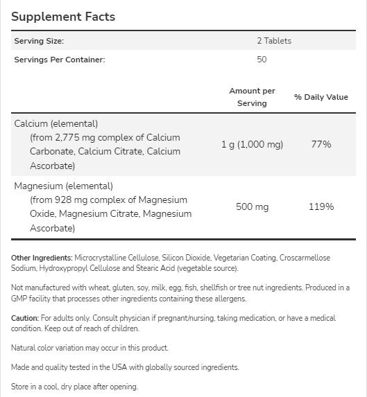 Kalcium & Magnézium 2:1 - 250 tabletta
