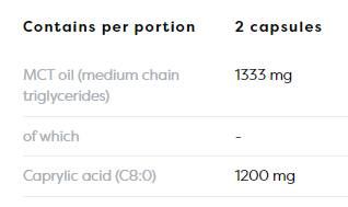 Kaprilsav 1200 mg - 120 gél kapszula