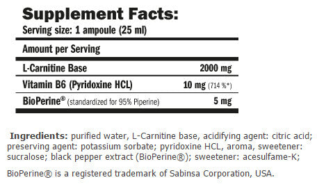 CarniLine ® Pro Fitness 2000/25ml./10 Amper.