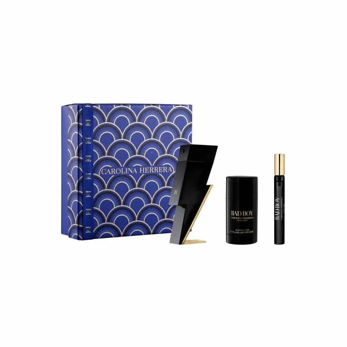 <tc>CAROLINA HERRERA</tc> Bad Boy Eau De Toilette Spray 100ml szett 3 darabos