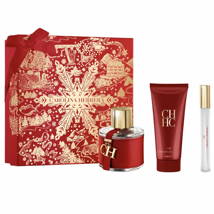 <tc>CAROLINA HERRERA</tc> Ch Eau De Toilette Spray 100ml szett 3 darabos