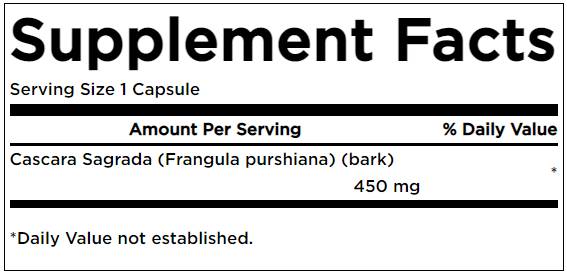 Cascara Sagrada 450 mg 100 kapszula